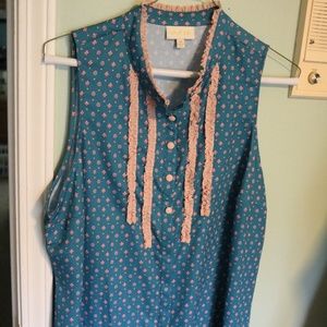 Modlcoth Can't Believe My Socialize Sleeveless Top